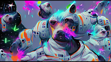 Artificial Nightmares : Galactic Space Dog || Pytti VQGAN AI Art Video [4K 60 FPS]