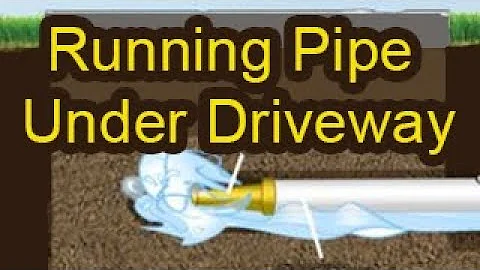 How To Get/Bore A Pipe Under A Concrete Asphalt Driveway for Electrical, Irrigation, or Plumbing