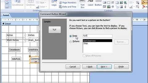 Membuat Form dengan "Form Design" di Ms Access