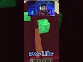 ماينكرافت تحدي الباركور بين النوب و المحترف و الهكر !!  #minecraft #shorts