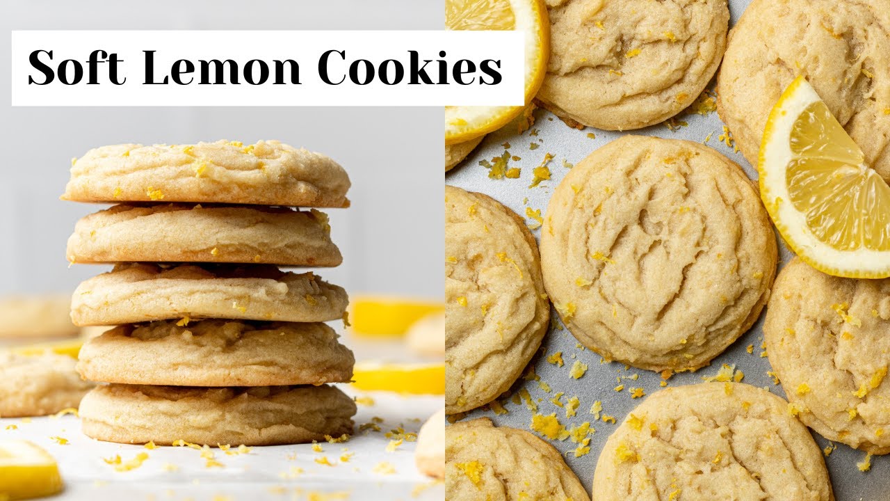 Soft & Chewy Lemon Cookies (Easy! 20 Minutes!)