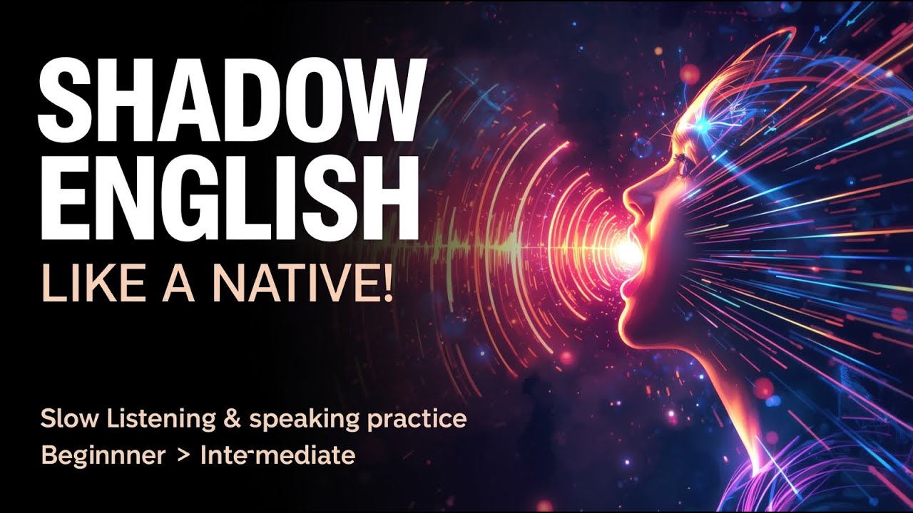 Shadow English Like a Native! Slow Listening & Speaking Practice ...