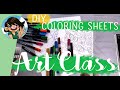 DIY! Coloring Sheets- Creating Lineart and Inking Tips