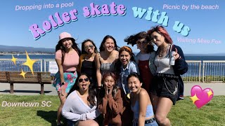 Roller Skating at Mike Fox Skate Park | Come With Us To The Beach!