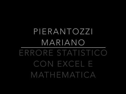 Errore statistico. Esercizi