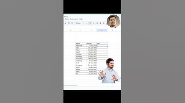 Birthday-to-age calculator in Google Sheets and Excel. #excel #exceltips  #googlesheets