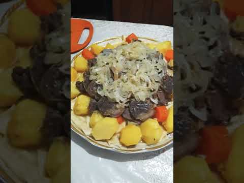Бешбармак по казахский.