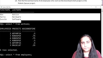 SQL  -Set Operations Part 2