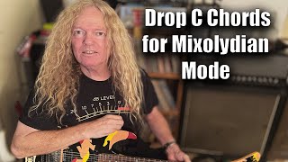 Drop C Chords for Mixolydian Mode
