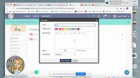 Schoology- Individually assign students to a folder