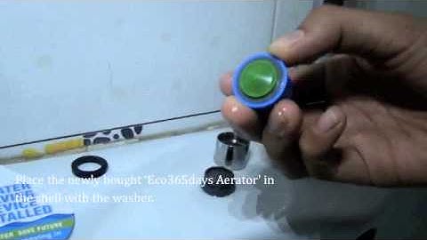 How to Install Water Saving Aerator on tap