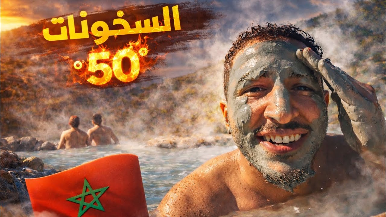 اكتشاف السخونات فنواحي فاس🔥 مياه بدرجة 50° وطين طبيعي ينقي البشرة🤯🥰