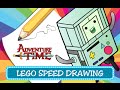 Speed Drawing - Coloring Pages / Disegni da Colorare - LEGO Dimensions Adventure Time - BMO