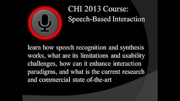 C07: Speech-based Interaction: Myths, Challenges, and Opportunities