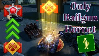 Tanki Online Road To Legend Only Railgun Hornet No Buying #11 - Gold Shot Effect!