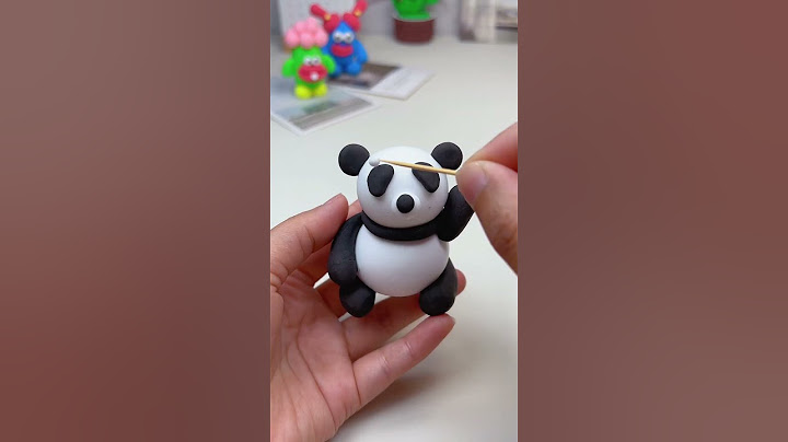 DIY Clay Panda#funny#diy#craft#claywork