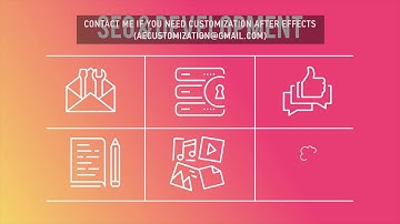 Seo Optimization - 50 Thin Line Icons | After Efects Project Files - Videohive template
