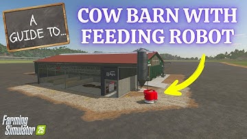 HOW TO USE THE COW BARN WITH FEEDING ROBOT in Farming Simulator 25 | PS5 | FS25