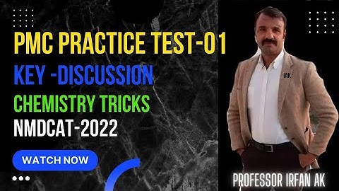 #pmc #practicetest Test-1 #nmdcat #key #uhsmdcat #entry_test_mcqs #mdcat #pmdc #entrytest #chemistry
