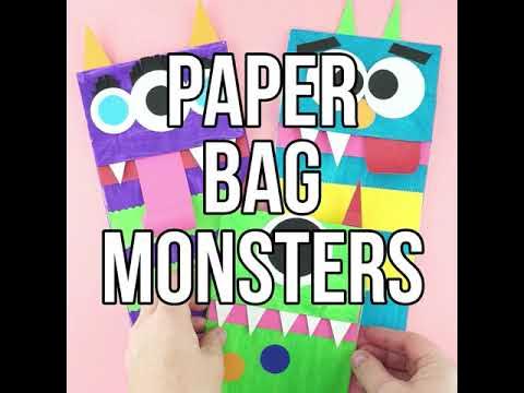 Paper Bag Monster Craft Tutorial » Homemade Heather