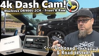 4K UHD Dash Cam! Blackvue DR900S-2CH Front & Rear, Wifi & Cloud Unboxed, Installed, Road Tested!