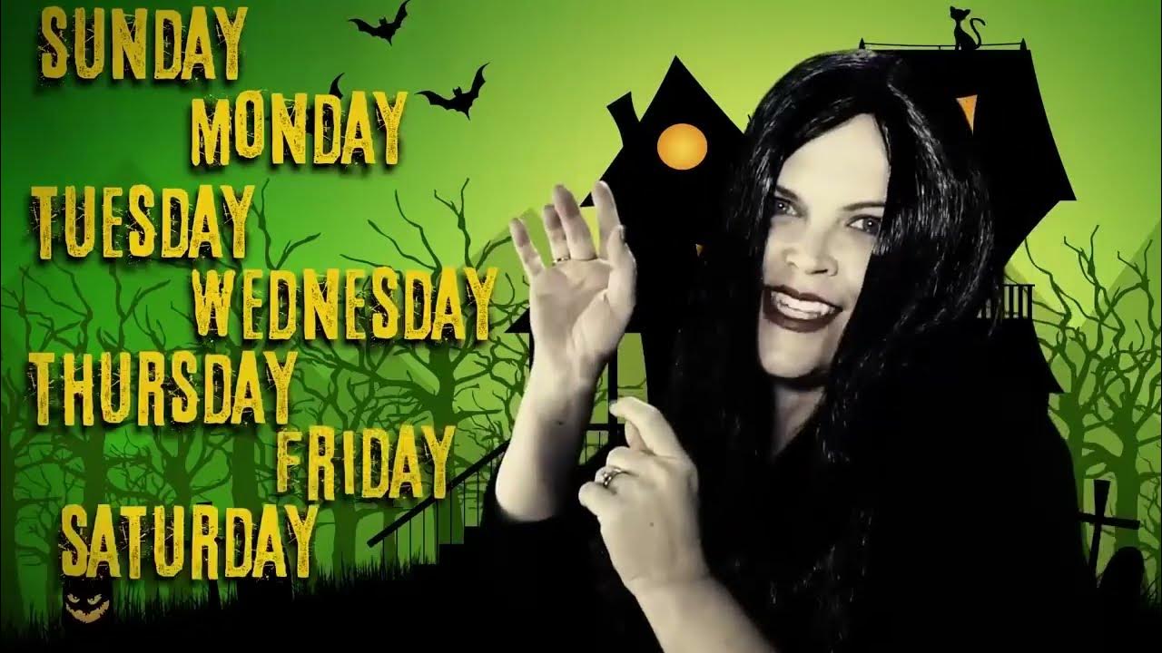 Days of the week addams family parody quick version with lyrics