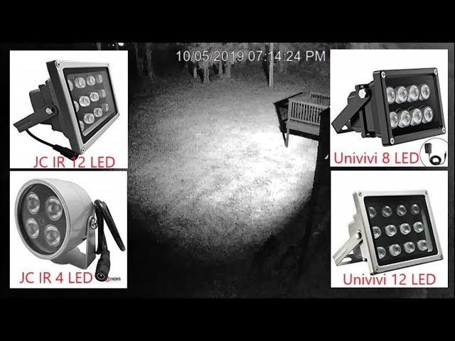 Tendelux 80ft IR Illuminator  AI4 No Hot Spot Wide Angle Infrared Light  for Security Camera (w/Pow 