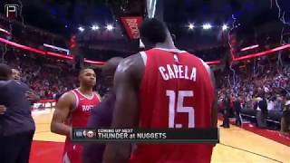Clint Capela Rejects LeBron James Shot! Cavs vs Rockets