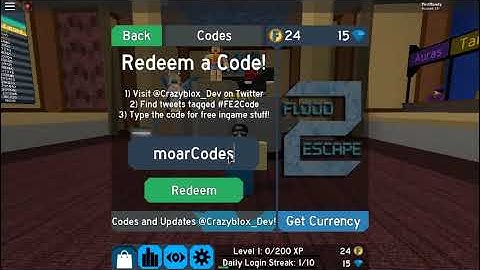 [CODE] How to get 15 FREE GEMS | Roblox Flood Escape 2
