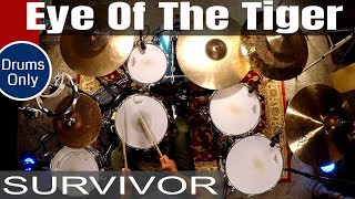 Survivor - Eye Of The Tiger - Isolated Drums Only (🎧High Quality Audio)