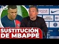 LUIS ENRIQUE explica la SUSTITUCIÓN de MBAPPÉ | PSG