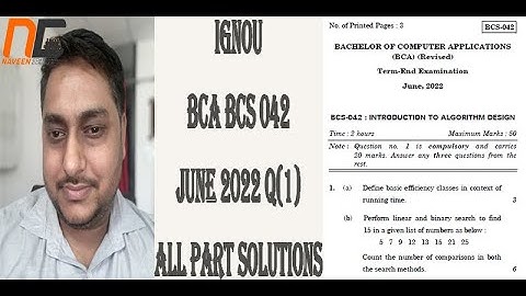 June-2022 BCS 042 Question Paper Solution (Hindi) Q1 All Parts IGNOU | #bcs042 #ignoubca #ignouexams