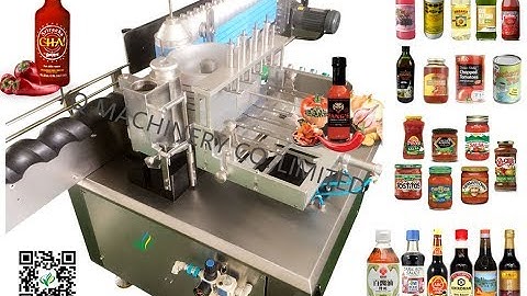 can tins wet glue paper label applicator inline round container paste labeler mesin pelabelan