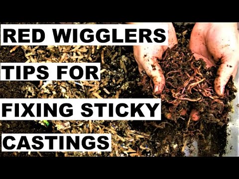 Fixing Sticky Compost Worm Bin Castings- Red Wigglers Only Bins