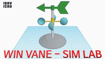 [1DAY_1CAD] WIND VANE - SIM LAB (Tinkercad : Design / Project / Education)