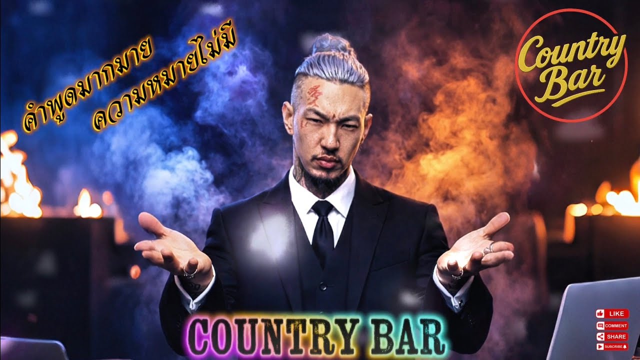 คำพูดมากมาย ความหมายไม่มี🫵✌️(Official Audio) – Country Bar #hiphop #raphiphop #เพลงใหม่ล่าสุด 