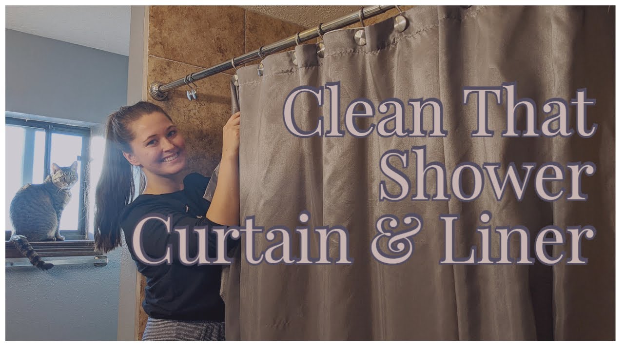 How To Clean A Shower Curtain & Liner (laundry detergent, laundry