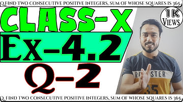 Class 10 maths chapter 4 exercise 4.2 question 2 in hindi ncert solution | CBSE | Quadratic equation