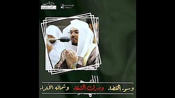 اللهم إنا نعوذ بك من جهد البلاء د ياسر الدوسري يبدع ويترنم في دعاء تاريخي لاينسى روائع الآسر 