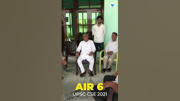 Yaksh Chaudhary AIR 6 UPSC Topper CSE 2021 - UPSC Results Celebration😍 #shorts #upscresults2021