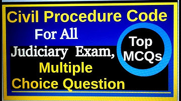 Top  MCQs of Civil Procedure Code/Multiple Choice Question Of CPC