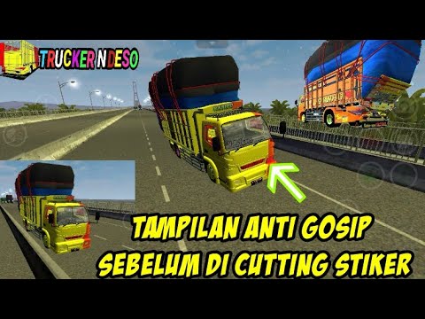 Tampilan Truk  Anti  Gosip  Sebelum Cutting Stiker Bussid  