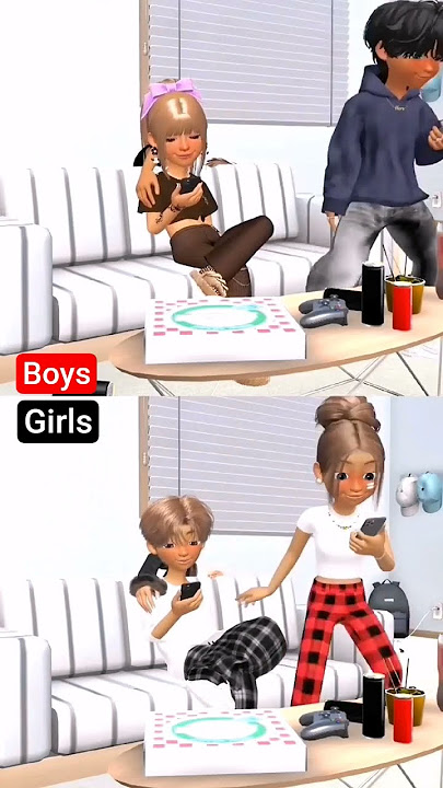 Boys vs girls 😀🔥 #zepeto #kpopdemonhunters #sprunki #funny #tiktok #incredibox #roblox #comedy