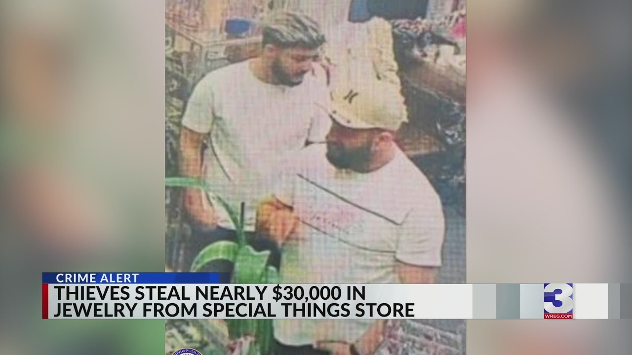 Thieves steal nearly $30k in jewelry from Memphis store - YouTube