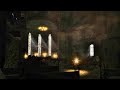 Abandoned Gothic Cathedral Halloween Ambience  - Thunder Rain Night ASMR Dark Fantasy - 3 Hrs 4k