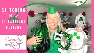 How to Make Embroidery Designs to Sell on Etsy - St Patrick's Day Shirts - Applique Tutorial screenshot 2