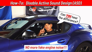 Can YOU hear a difference?  Disabling Active Sound Design (ASD) w/ BIMMERCODE  //  (Toyota GR Supra)