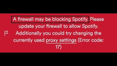 Fix Error: A Firewall May Be Blocking Spotify in Ubuntu