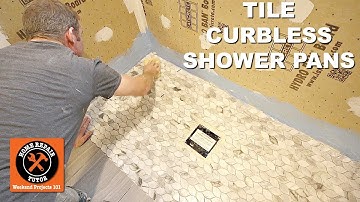 How to Tile a Curbless Shower Pan...Quick Tips -- by Home Repair Tutor