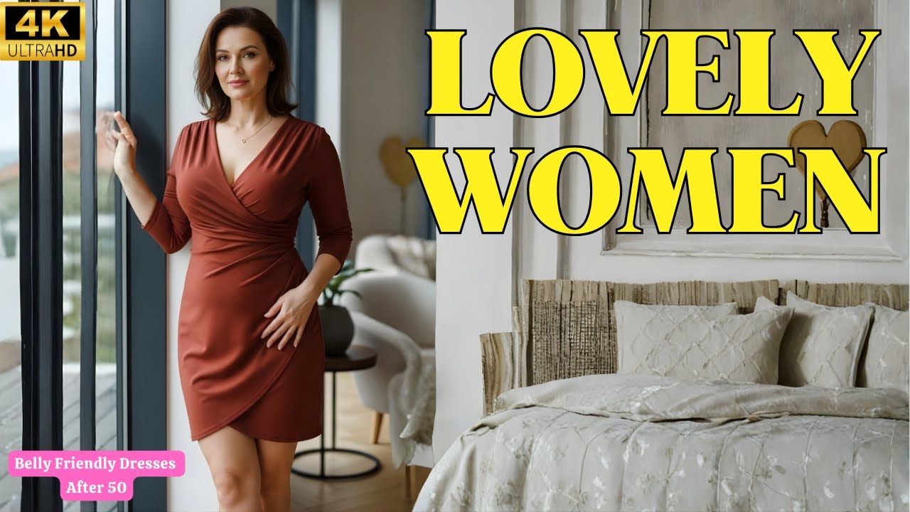 Лучшие силуэты платьев, скрывающие живот после 50 (и при этом выглядящие женственно).